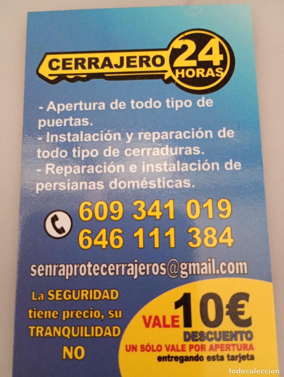Coleccionismo calendarios: Calendario 2017 Publicidad CERRAJERO 24 HORAS