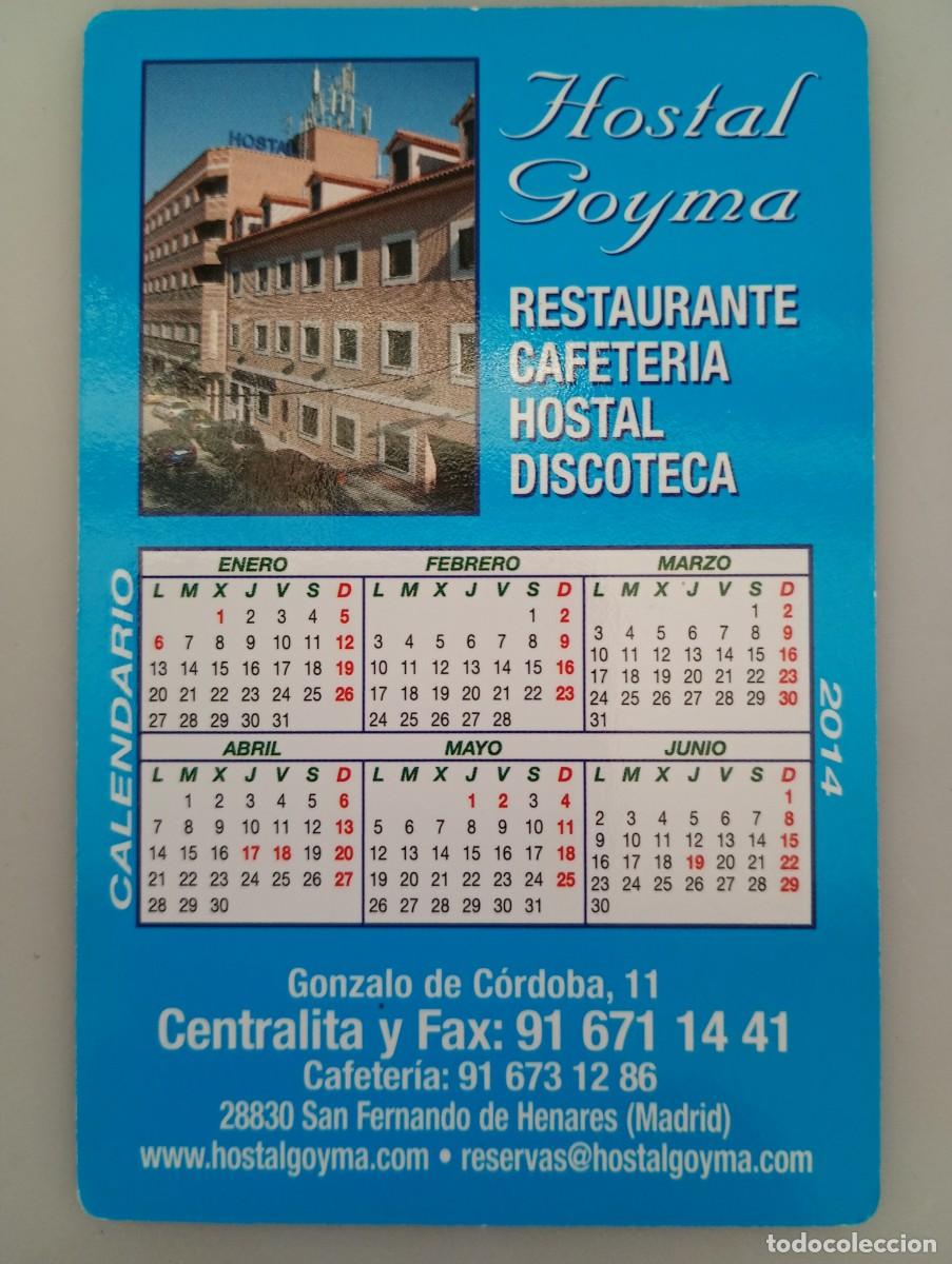 Coleccionismo calendarios: Calendario 2014 Publicidad HOSTAL GOYMA