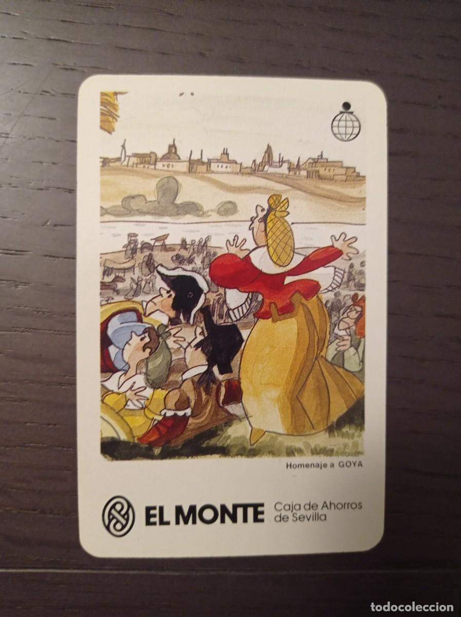 Collectables Calendars: CALENDARIO FOURNIER. EL MONTE. CAJA DE AHORROS DE SEVILLA. GOYA. A&Ntilde;O 1989