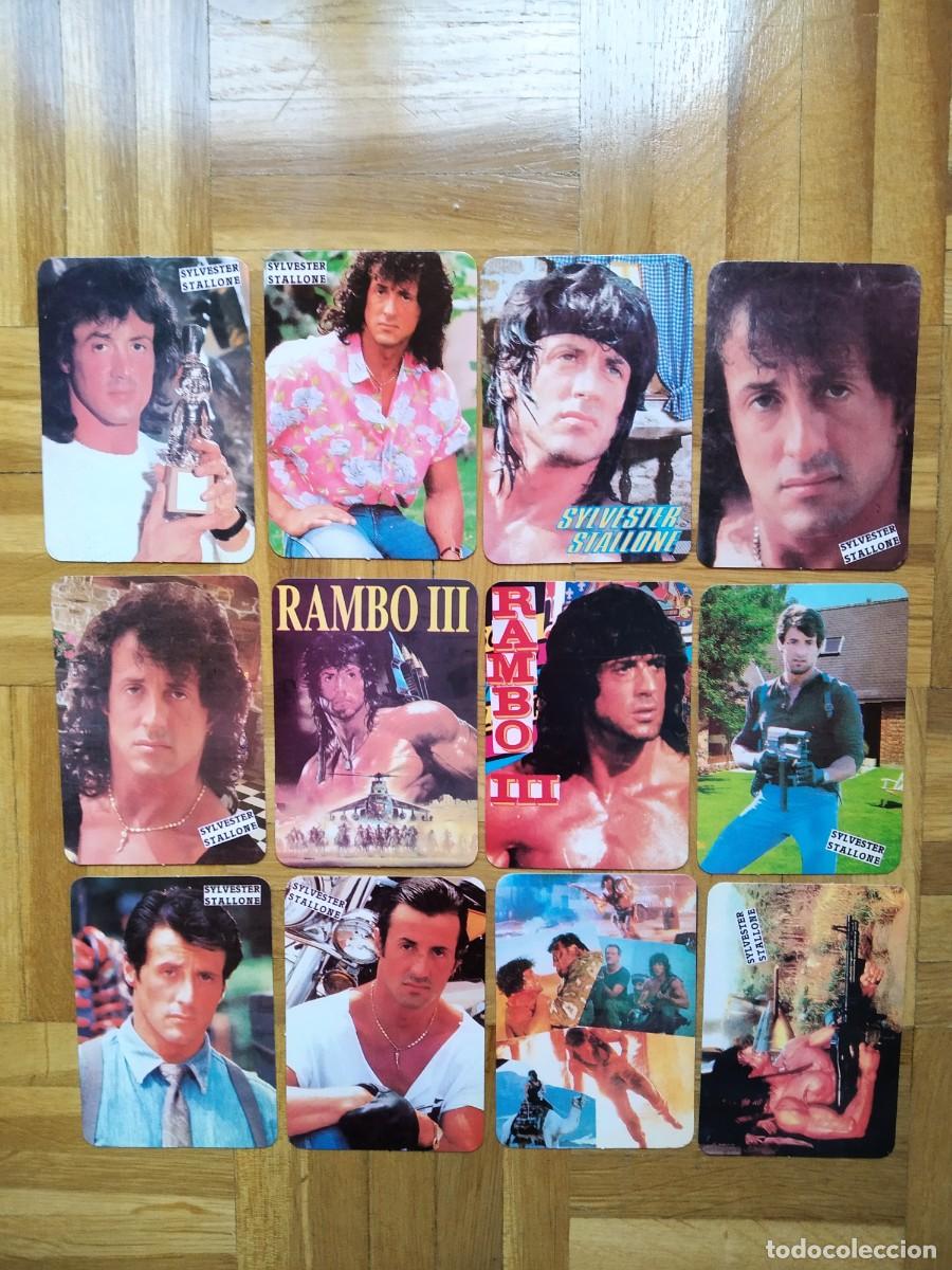 Coleccionismo calendarios: COLECCION COMPLETA 12 CALENDARIOS SYLVESTER STALLONE RAMBO III COBRA A&Ntilde;O 1989 VER FOTOS