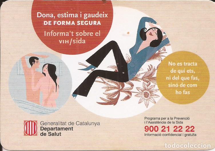 Coleccionismo calendarios: CALENDARIO SIDA GENERALIT DE CATALUNYA