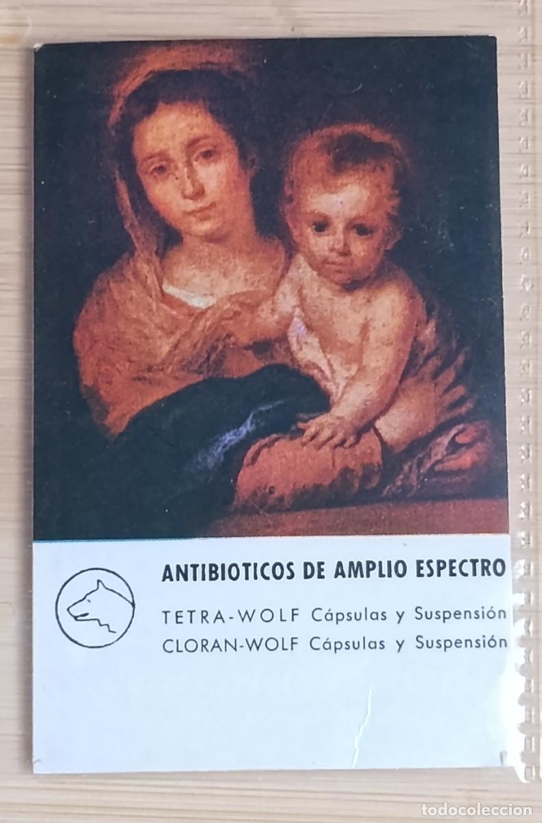 Colecionismo Calend&aacute;rios: Calendario Bolsillo 1965 Laboratorios Incasa Wolf Murillo Virgen Ni&ntilde;o Farmacia Vintage