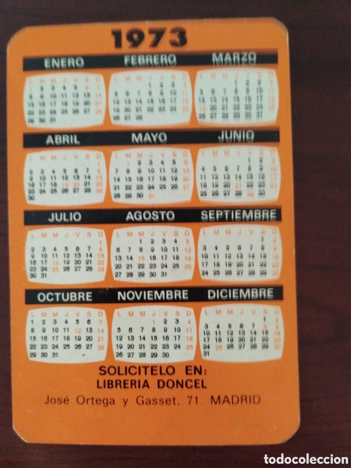 Coleccionismo calendarios: Calendario idiomas assimil a&ntilde;o 1973 - Foto 2