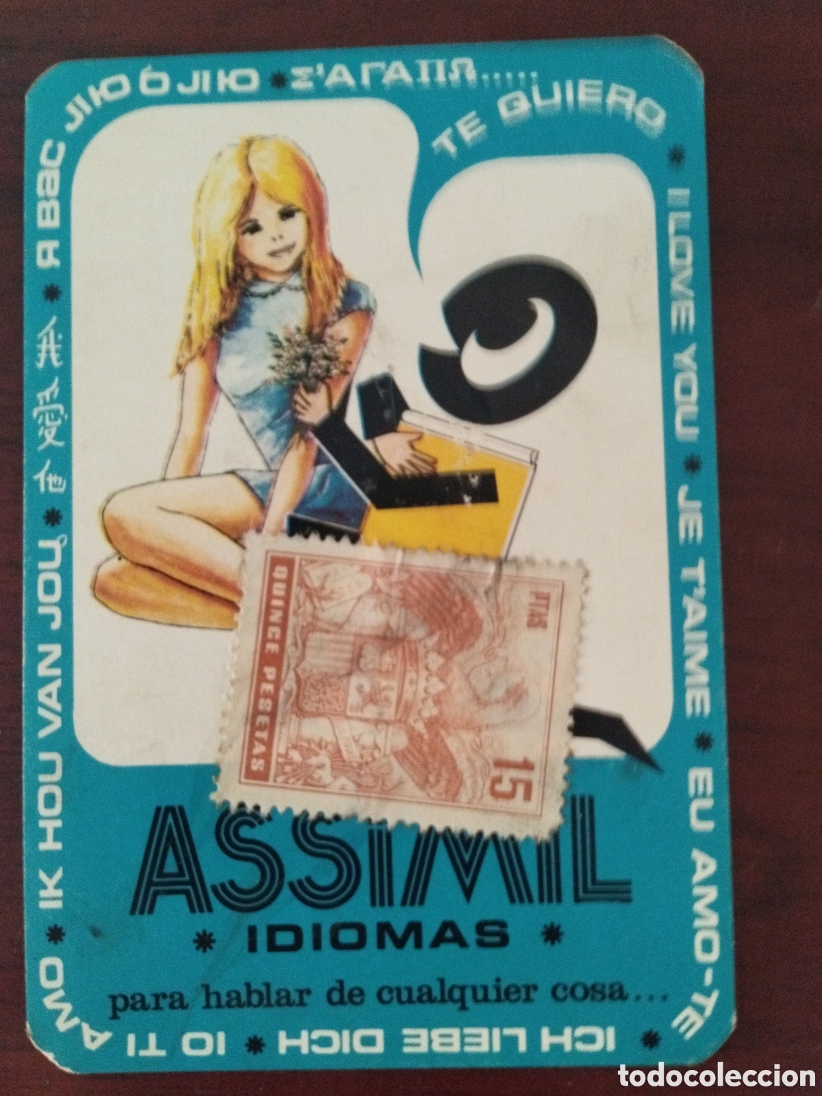 Colecionismo Calend&aacute;rios: Calendario idiomas assimil a&ntilde;o 1973