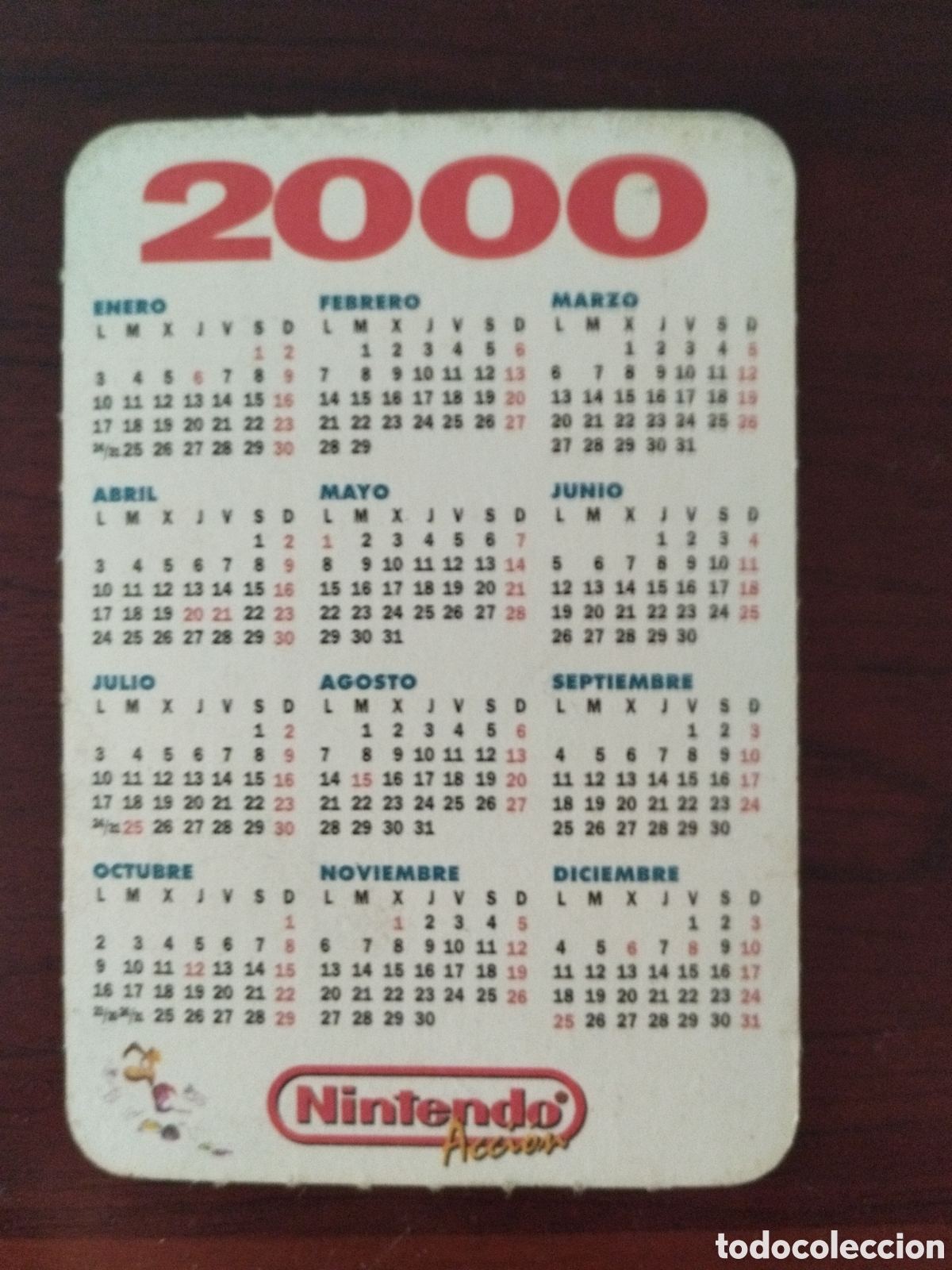 Coleccionismo calendarios: Calendario Nintendo a&ntilde;o 2000 - Foto 2
