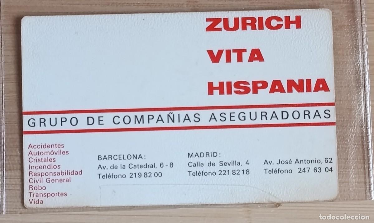 Collectables Calendars: Calendario Bolsillo 1968 Zurich Vita Hispania Seguros Barcelona Madrid Vintage