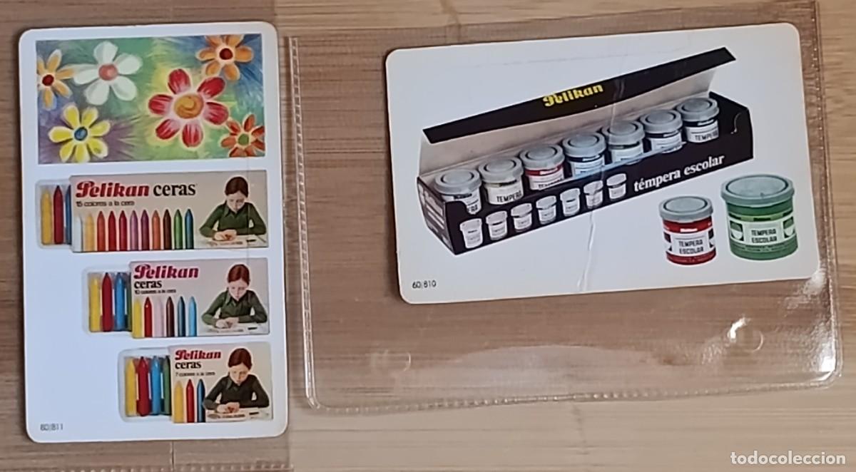 Collectables Calendars: Lote 2 Calendarios Bolsillo 1979 Pelikan Material Escolar Ceras Tempera Vintage