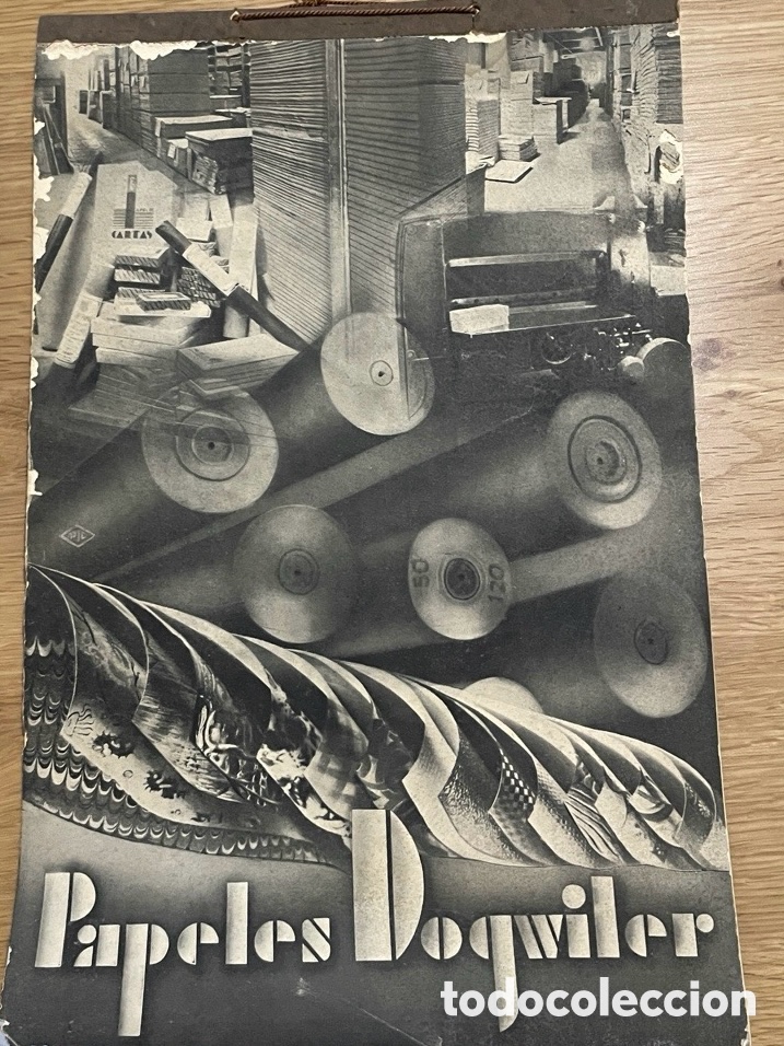Collectables Calendars: Calendario de pared de Papeles Doqwiler. A&ntilde;o 1936. Muy raro.