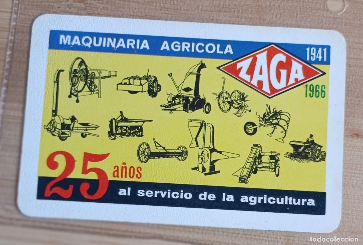 Colecionismo Calend&aacute;rios: Calendario Bolsillo 1966 Maquinaria Agricola Zaga Fournier Vintage