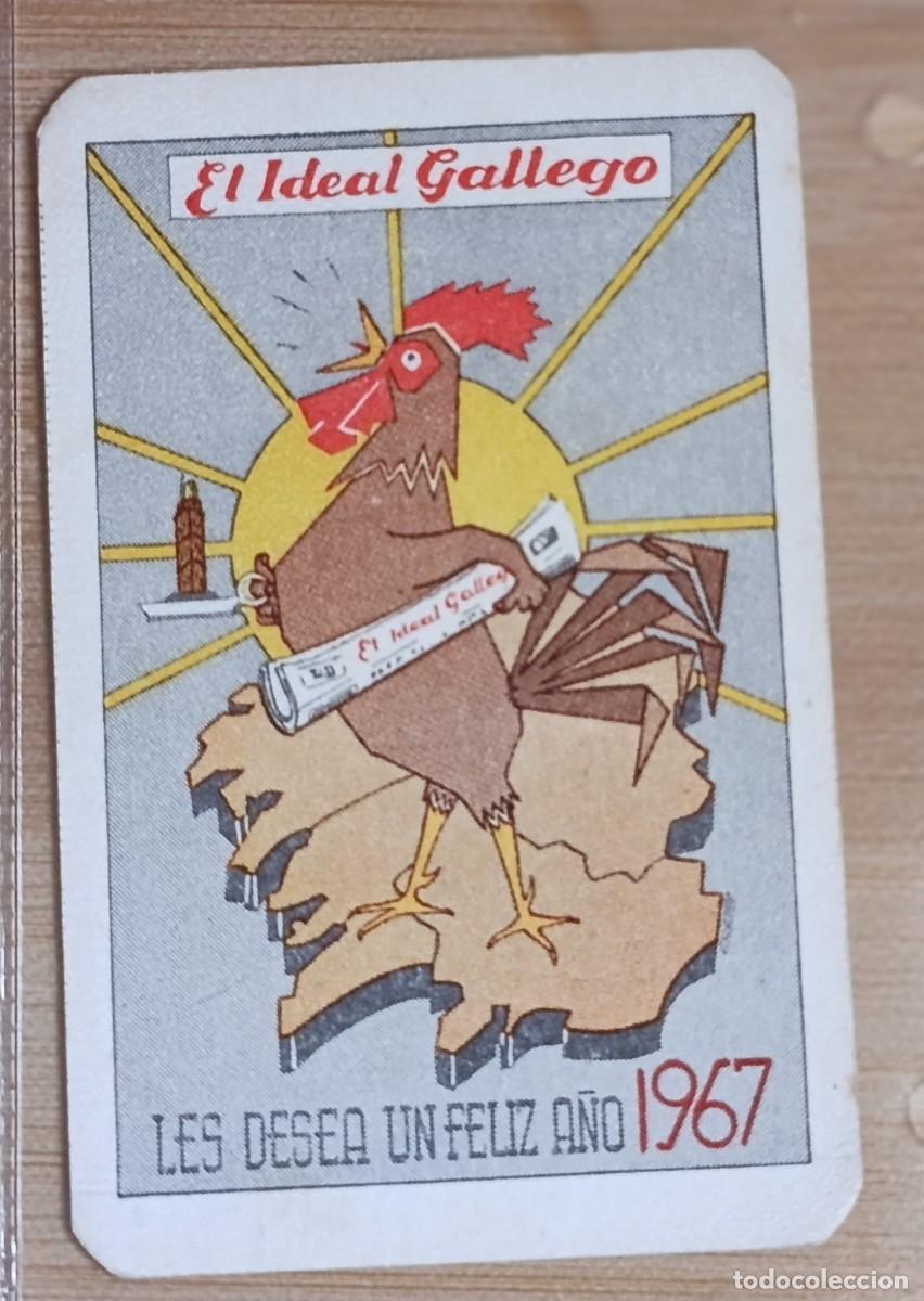 Colecionismo Calend&aacute;rios: Calendario Bolsillo 1967 Diario El Ideal Gallego Comas Prensa Vintage