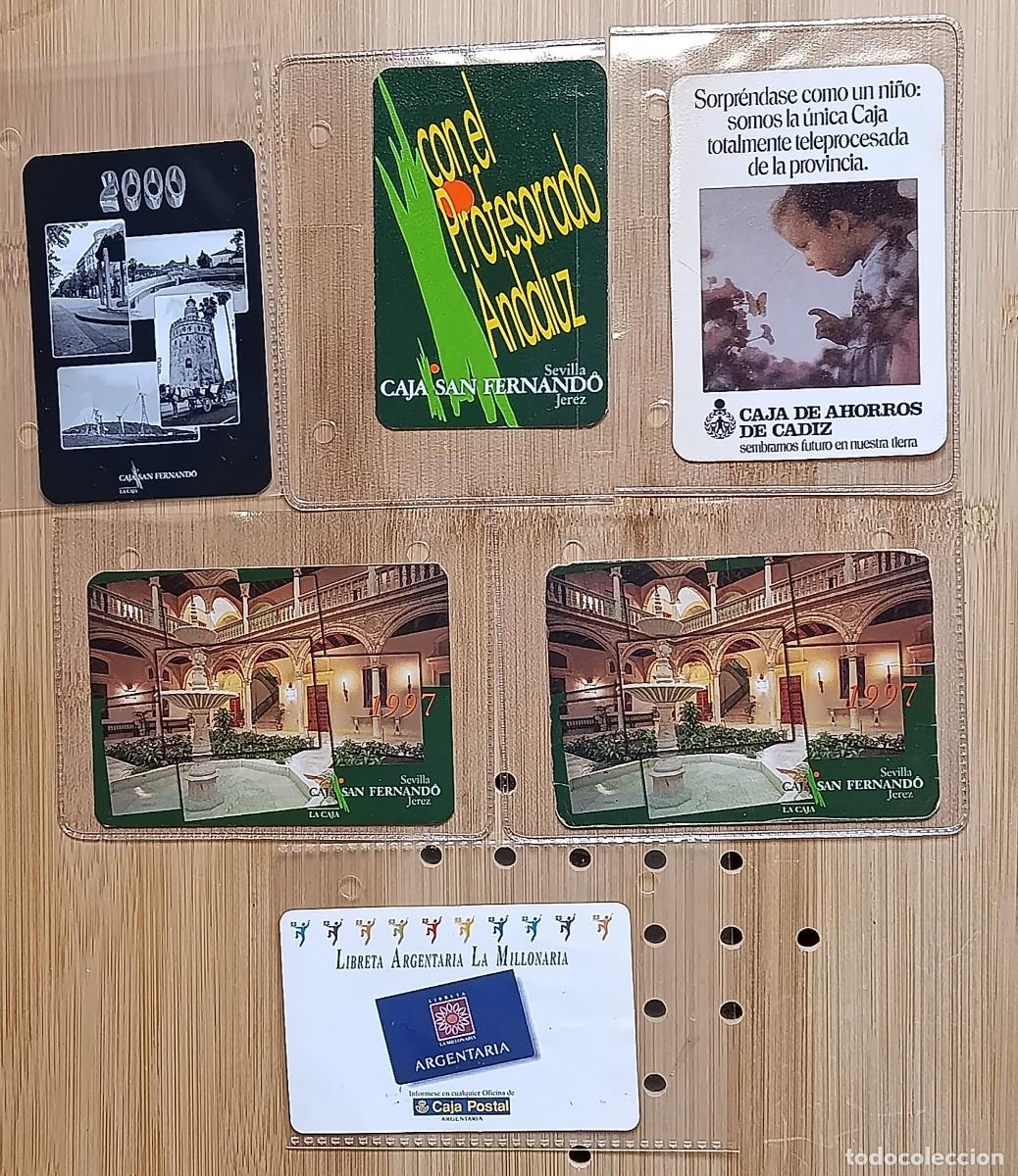 Collectables Calendars: Lote 6 Calendarios Bolsillo Cajas Ahorro Caja San Fernando Cadiz Argentaria Vintage