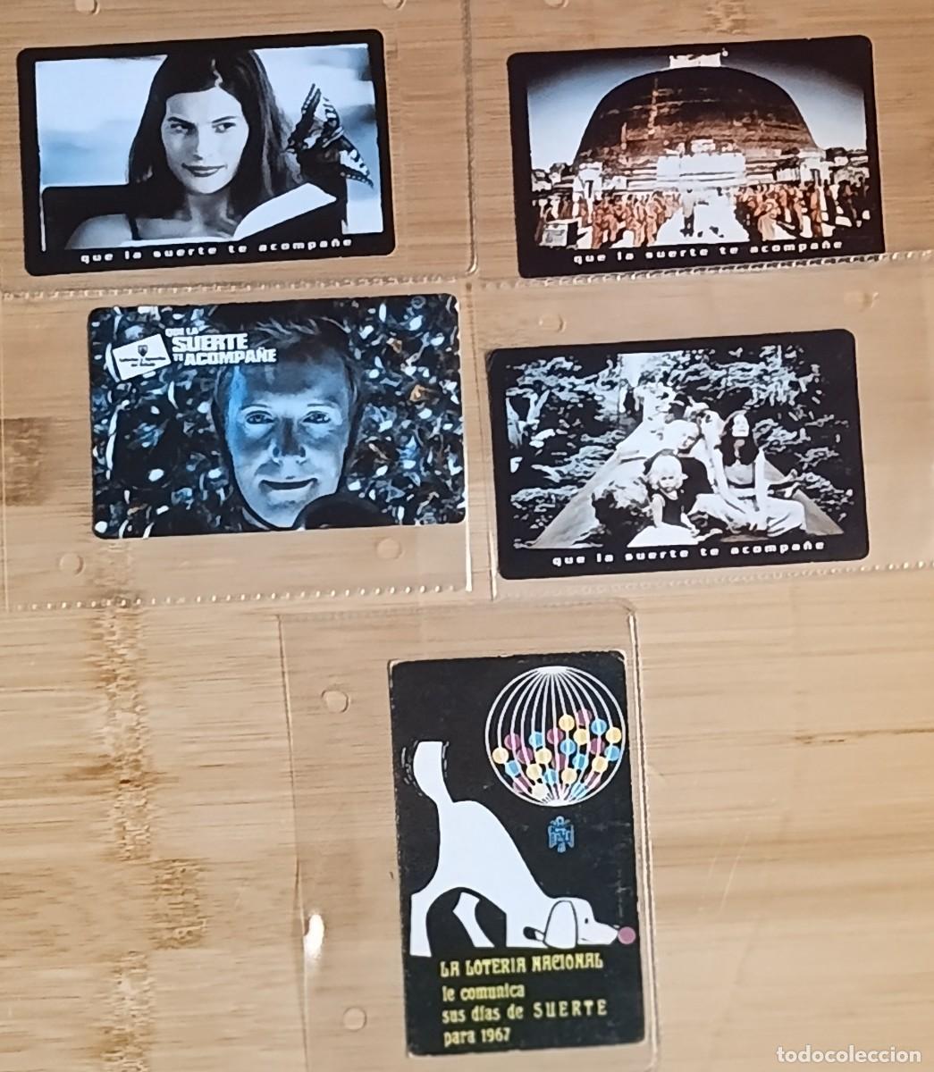 Sammeln von Kalendern: Lote 5 Calendarios Bolsillo Loteria Nacional Apuestas Estado 1967 1999 2000 Vintage