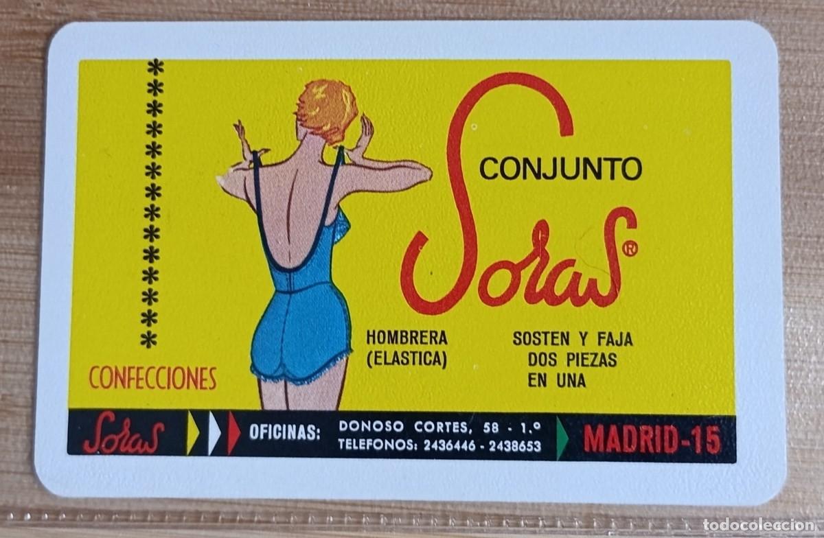 Collezionismo Calendari: Calendario Bolsillo 1967 Lencer&iacute;a Conjunto Soras Madrid Fournier Vintage
