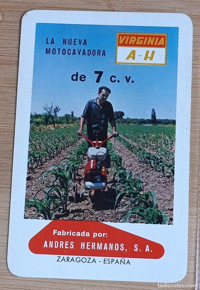 Collectables Calendars: Calendario Bolsillo 1966 Motocavadora Virginia A-H Andres Hermanos Fournier Vintage