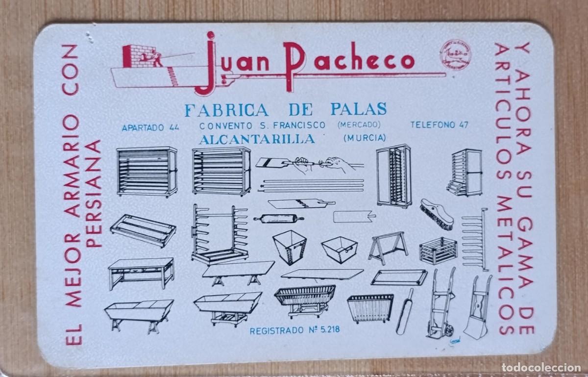 Coleccionismo calendarios: Calendario Bolsillo 1968 Juan Pacheco Alcantarilla Murcia Fournier Vintage