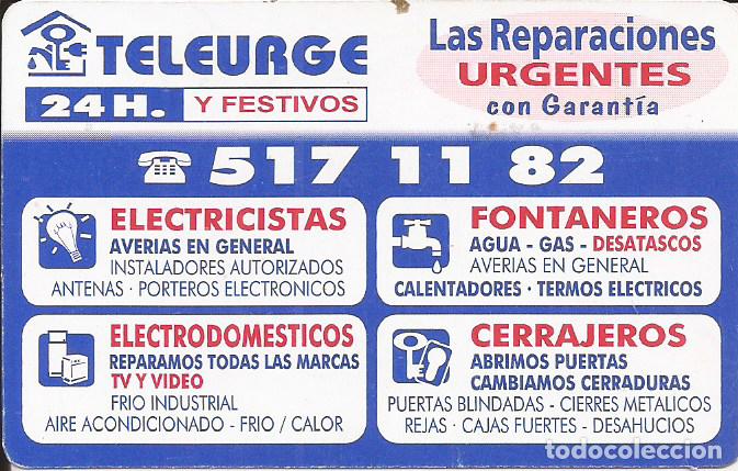 Coleccionismo calendarios: CALENDARIO TELEURGE 1998