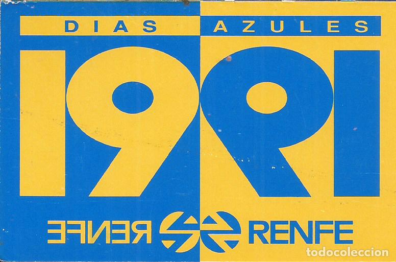 Coleccionismo calendarios: CALENDARIO RENFE 1991