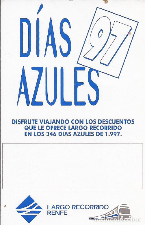 Coleccionismo calendarios: CALENDARIO RENFE 1997 - Foto 1