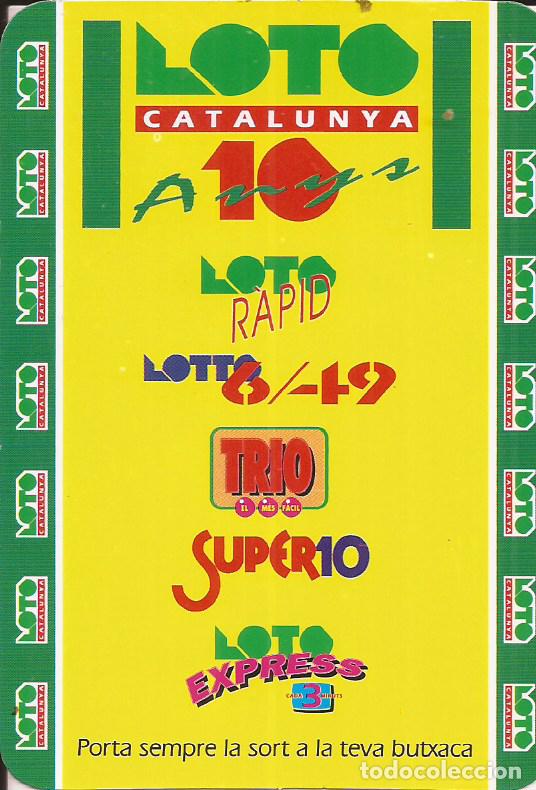 Coleccionismo calendarios: CALENDARIO LOTO CATALUNYA 1998