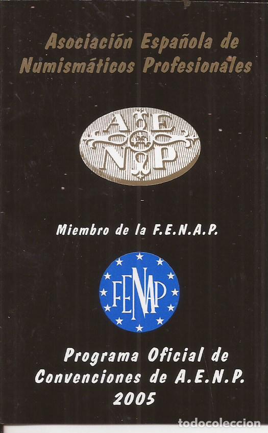 Coleccionismo calendarios: CALENDARIO ASS. ESPA&Ntilde;OLA DE NUMISMATICOS 2005
