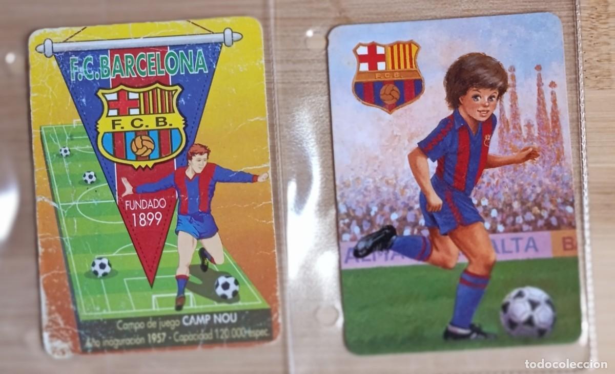 Collectables Calendars: Lote 2 Calendarios Bolsillo FC Barcelona Futbol Venta Marcelo Barbiana Sanlucar 1994 1998 Vintage