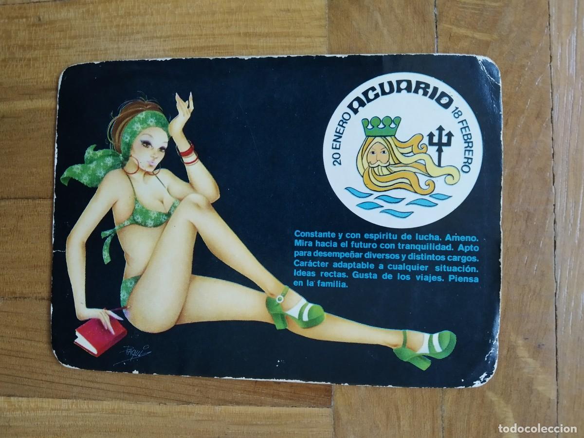 Collezionismo Calendari: CALENDARIO HOROSCOPO ACUARIO CHICA A&Ntilde;O 1975 VER FOTOS