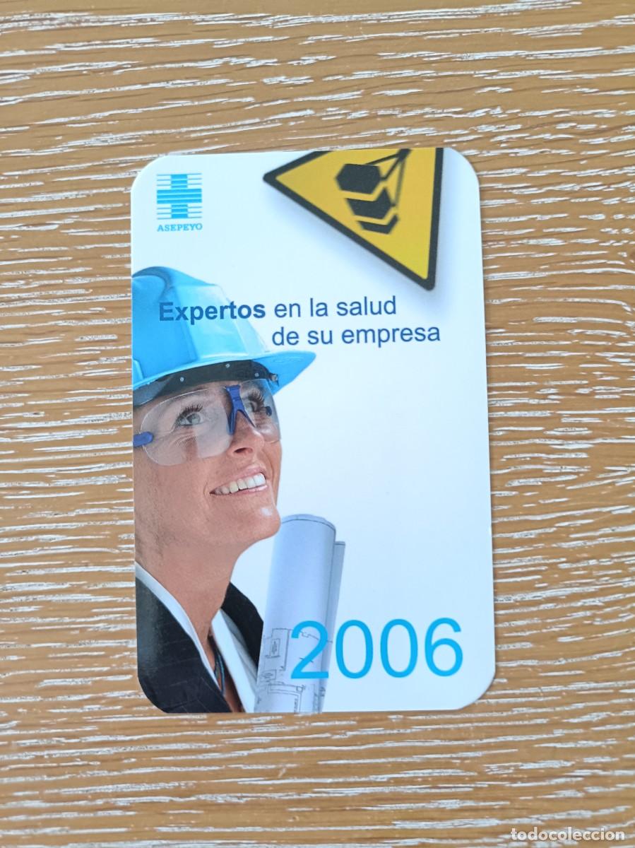 Collectables Calendars: CALENDARIO BOLSILLO - A&Ntilde;O 2006 - ASEPEYO SEGUROS - EN CASTELLANO - MUTUA ACCIDENTES DE TRABAJO