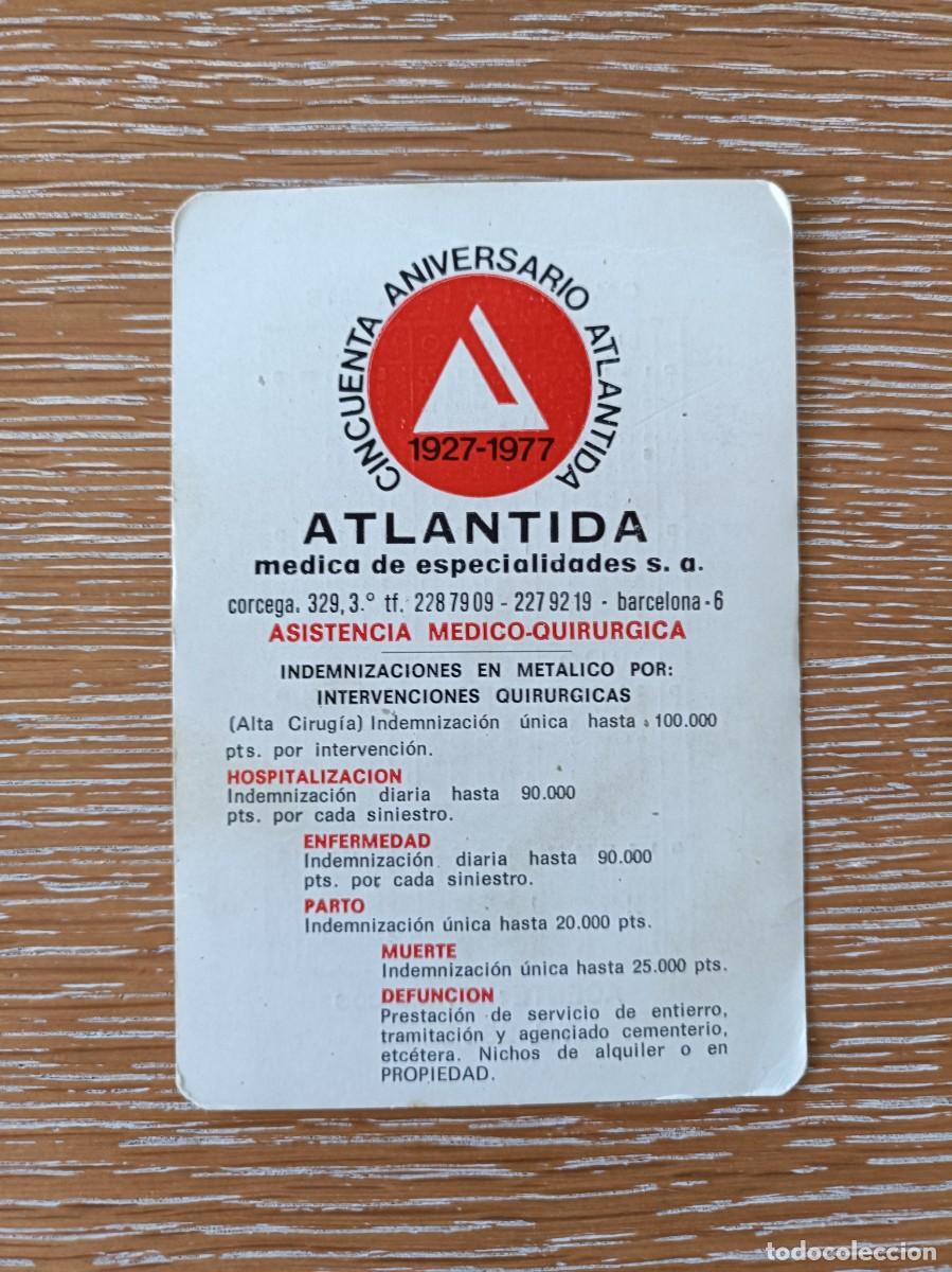 Collectables Calendars: CALENDARIO BOLSILLO - A&Ntilde;O 1978 - ATL&Aacute;NTIDA SEGUROS