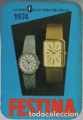 Coleccionismo calendarios: CALENDARIO FESTINA A&Ntilde;O 1974. DIPTICO CAL-11308