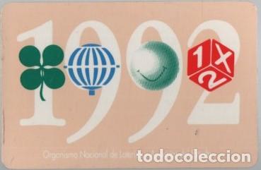Collezionismo Calendari: CALENDARIO LOTERIA NACIONAL A&Ntilde;O 1992 CAL-11310 ,6