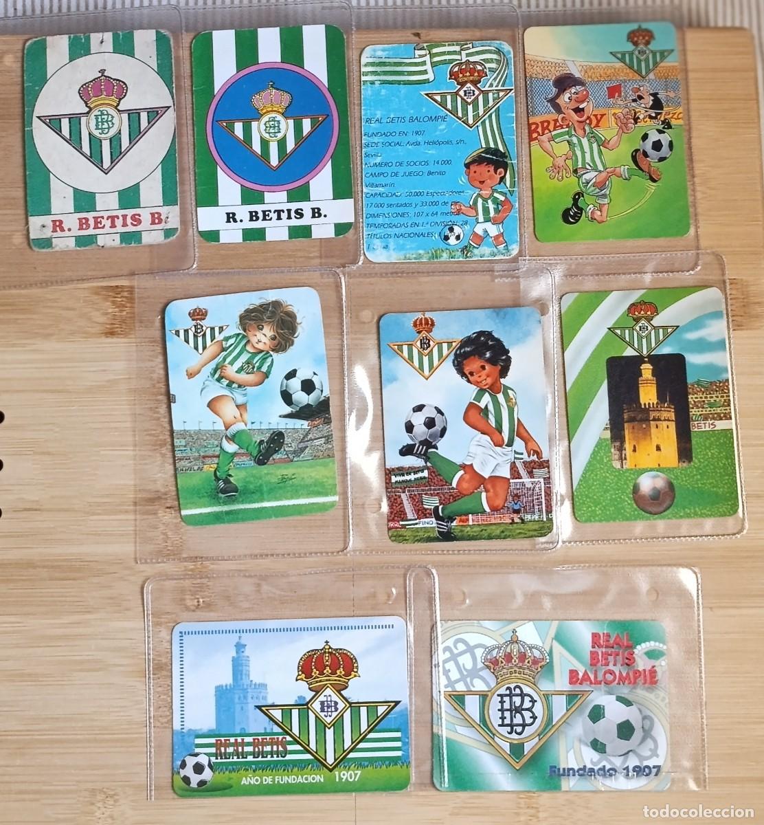 Coleccionismo calendarios: Lote 9 Calendarios Bolsillo Real Betis Balompie Futbol Sanlucar Jerez Trebujena Vintage