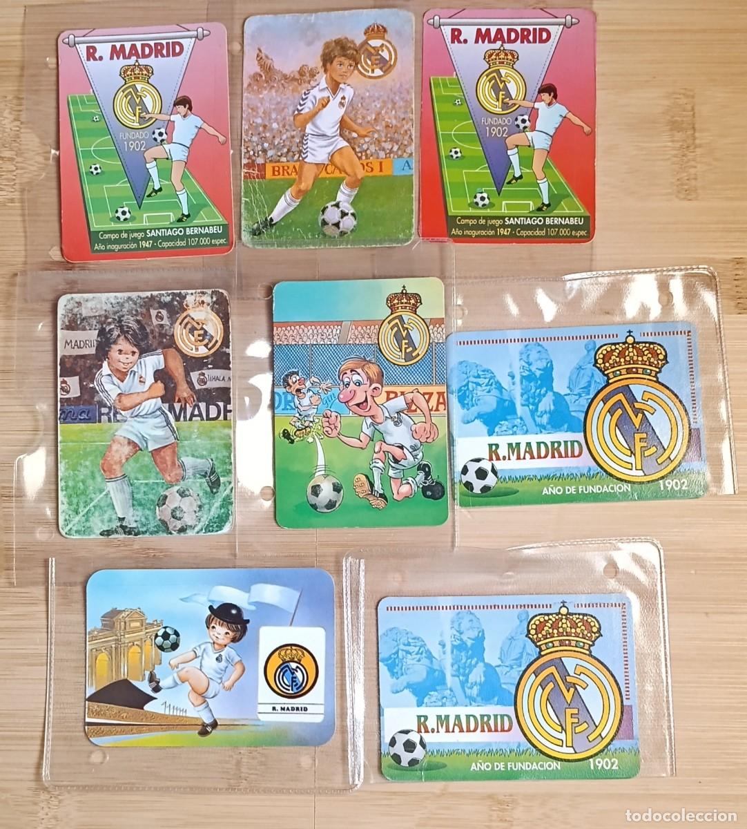 Collezionismo Calendari: Lote 8 Calendarios Bolsillo Real Madrid Futbol Sanlucar Jerez Guadalcacin 1988-2000 Vintage