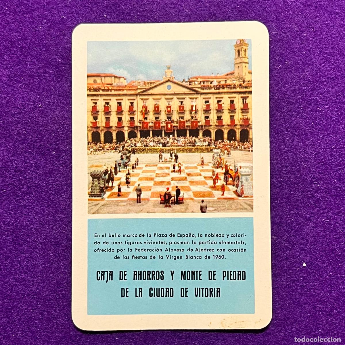 Collectionnisme Calendriers: CALENDARIO FOURNIER. CAJA DE AHORROS Y MONTE DE PIEDAD DE LA CIUDAD DE VITORIA. 1961.