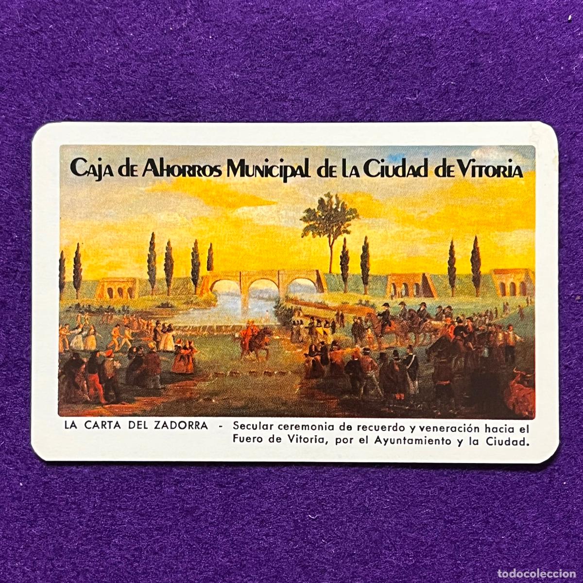 Collectionnisme Calendriers: CALENDARIO FOURNIER. CAJA DE AHORROS MUNICIPAL DE VITORIA. 1977.