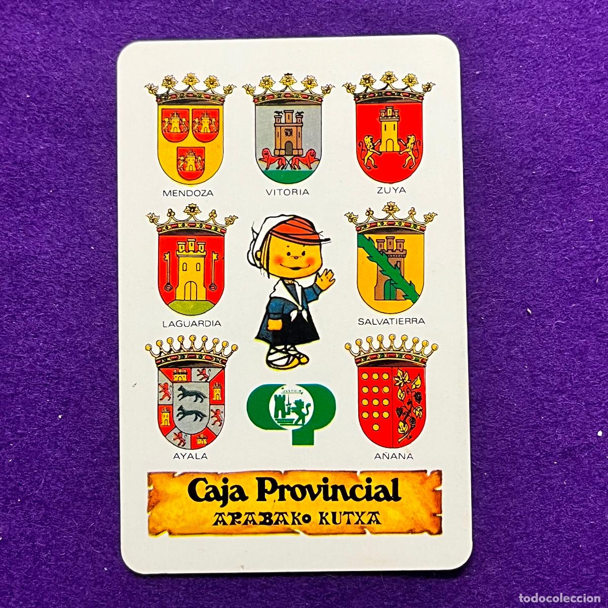 Colecionismo Calend&aacute;rios: CALENDARIO FOURNIER. CAJA PROVINCIAL, ARABAKO KUTXA. 1980.