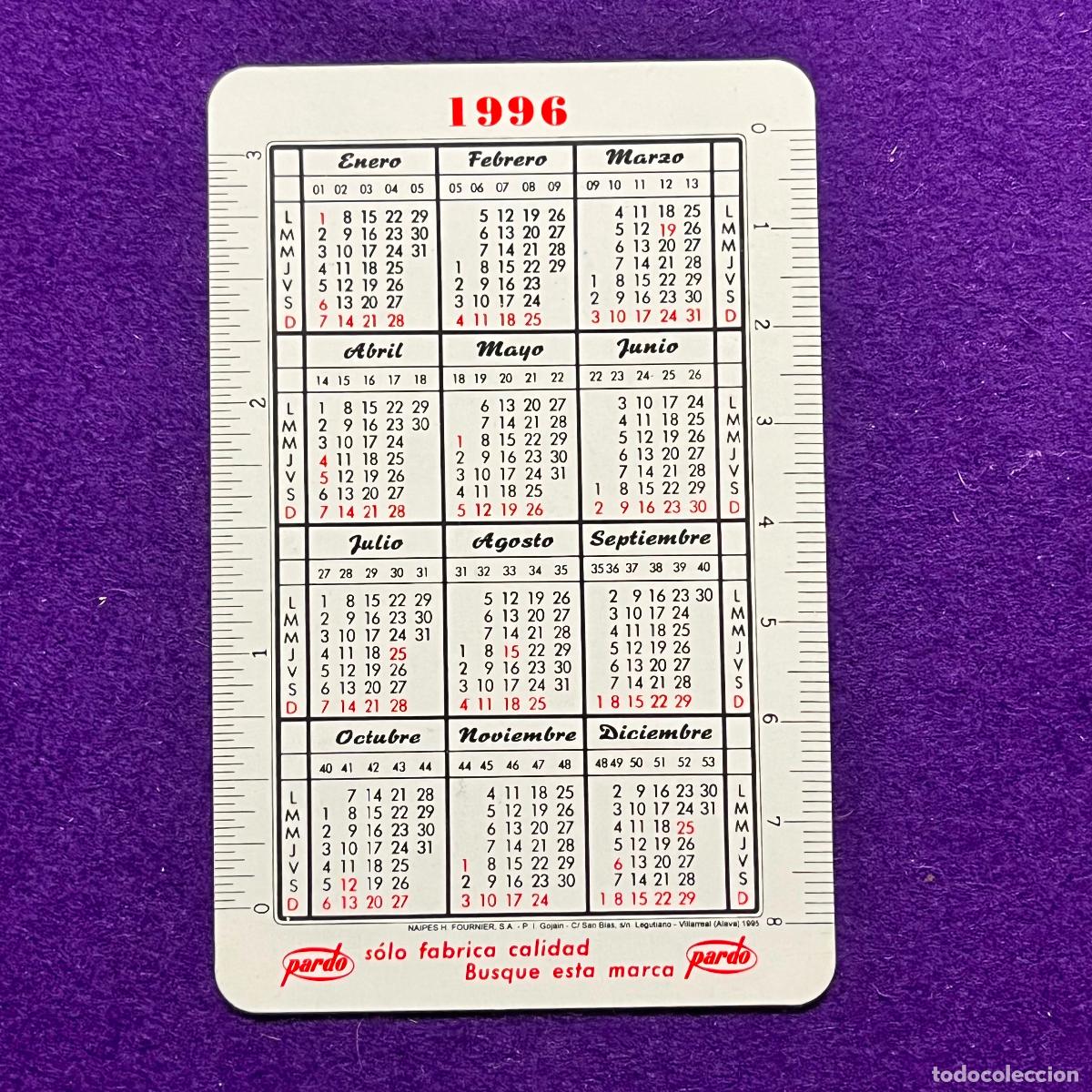 Sammeln von Kalendern: CALENDARIO FOURNIER. PARDO. 1996 1997.