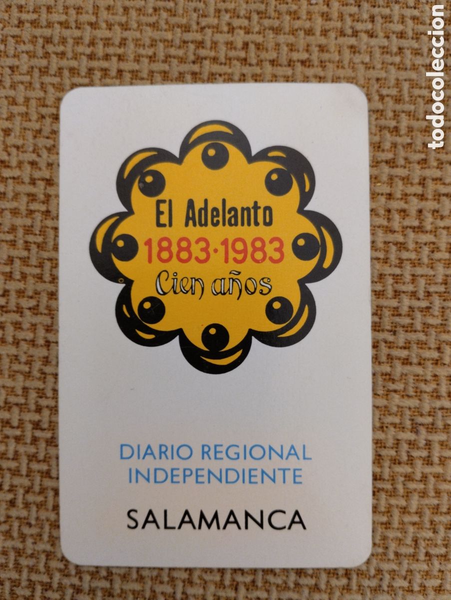 Collectionnisme Calendriers: Calendario Fournier Aniversario El Adelanto 1983