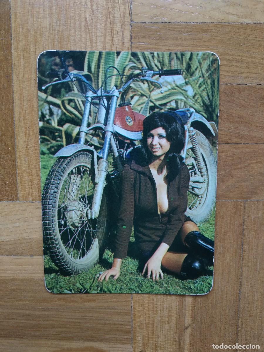 Collezionismo Calendari: CALENDARIO CHICA CON MOTO BULTACO A&Ntilde;O 1975 VER FOTOS