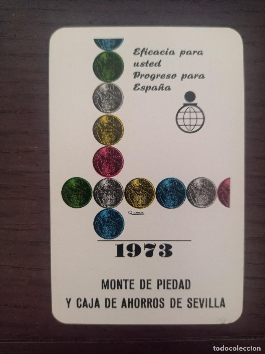 Collectionnisme Calendriers: CALENDARIO FOURNIER. MONTE DE PIEDAD Y CAJA DE AHORROS DE SEVILLA. A&Ntilde;O 1973