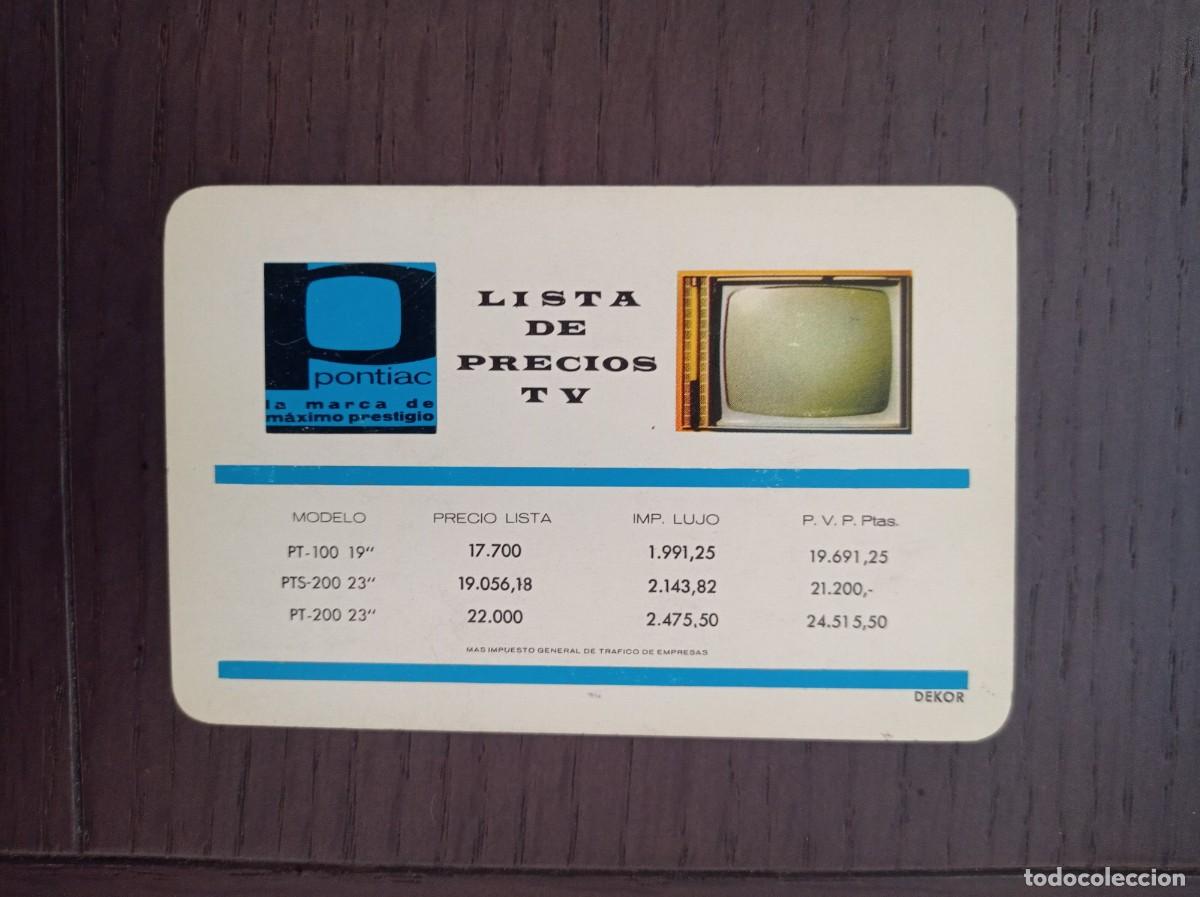 Collectionnisme Calendriers: CALENDARIO FOURNIER. PONTIAC. TELEVISI&Oacute;N. A&Ntilde;O 1965