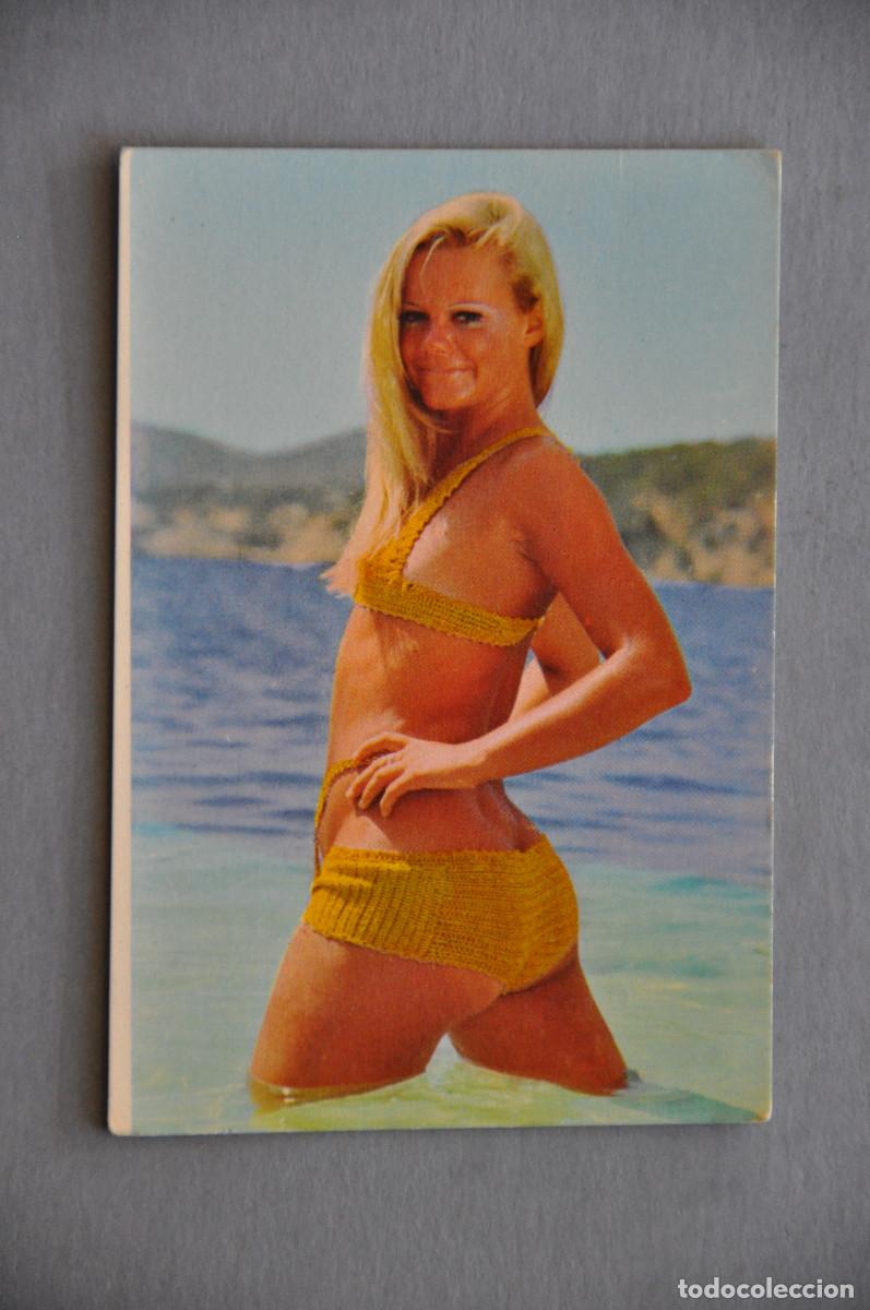 Coleccionismo calendarios: CALENDARIO MODELO CHICAS 1973 - SERIE I-42 DLB. 37367 - PUBLICIDAD BAR ARITXATXU (BERMEO)