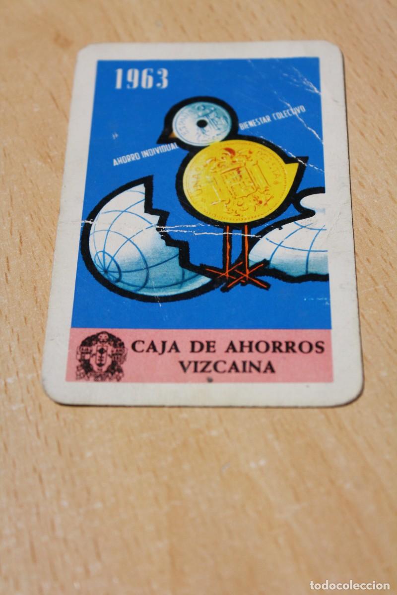 Collectionnisme Calendriers: CALENDARIO DE BOLSILLO. FOURNIER. A&Ntilde;O 1963. ES UN HF8. CAJA DE AHORROS VIZCAINA.