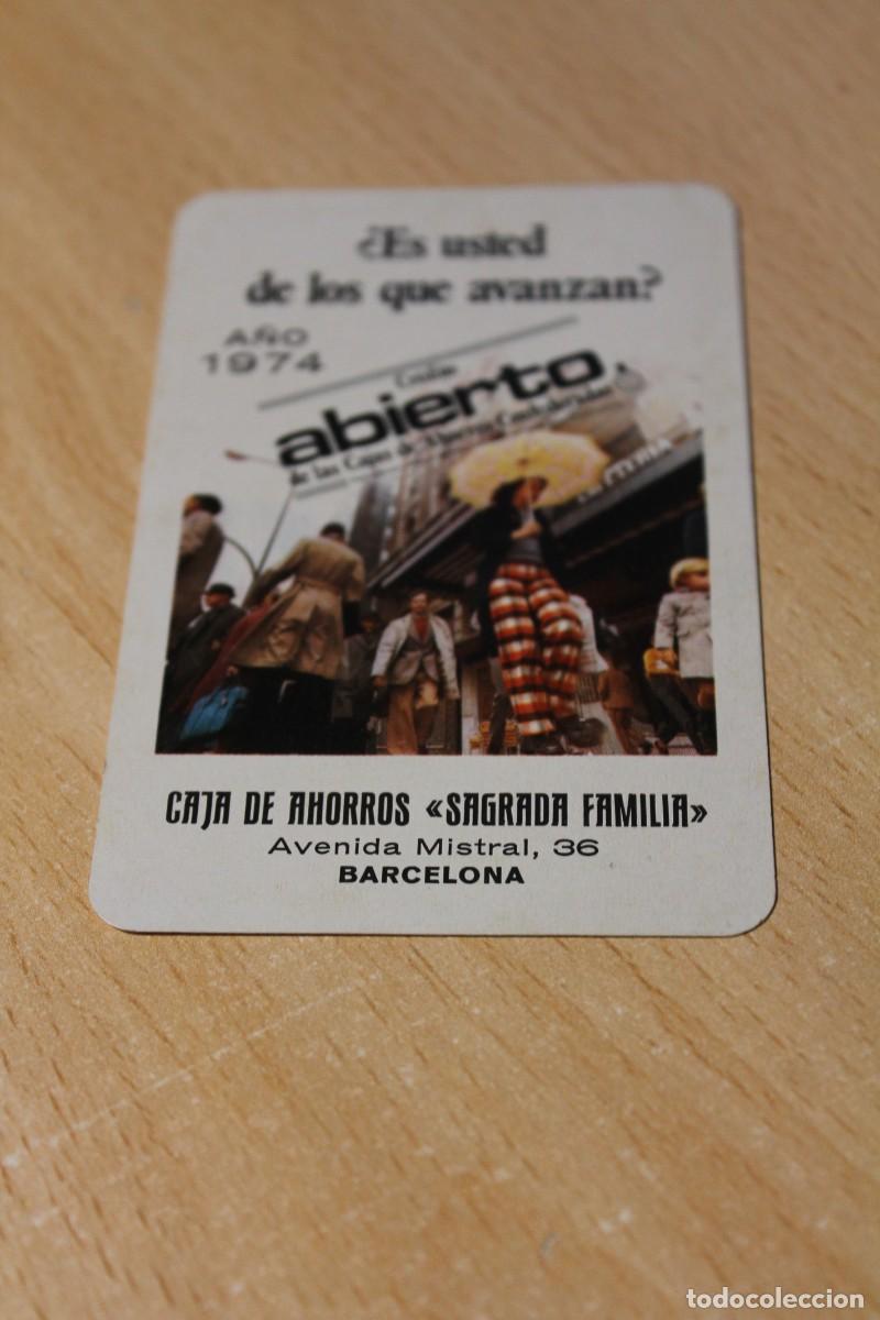 Collectionnisme Calendriers: CALENDARIO DE BOLSILLO. FOURNIER. A&Ntilde;O 1974. ES HF3. CAJA DE AHORROS SAGRADA FAMILIA. Av. Mistral,36.
