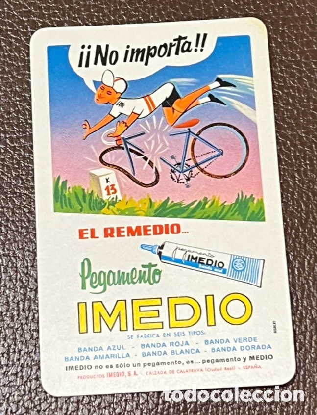 Collezionismo Calendari: Calendario de bolsillo. Pegamento IMEDIO. El Remedio. Fournier. 1976.