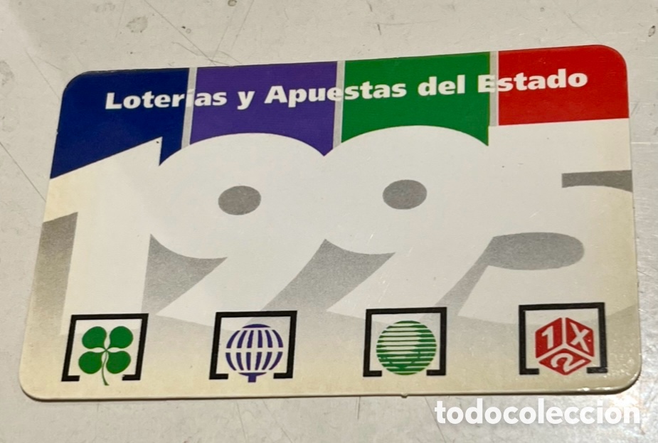 Collectionnisme Calendriers: Calendario de bolsillo. Loter&iacute;as y Apuestas del Estado. 1995.