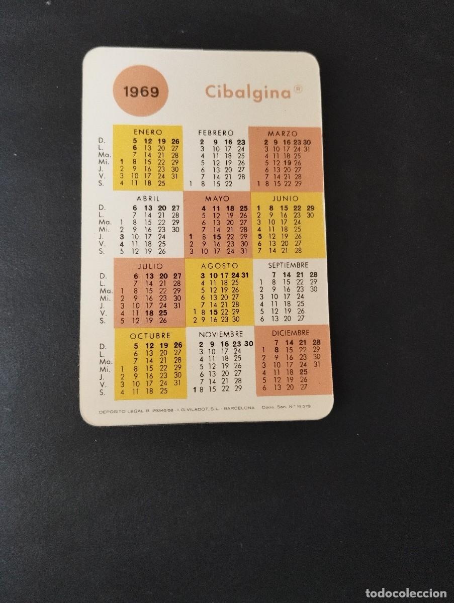 Colecionismo Calend&aacute;rios: CALENDARIO DE PUBLICIDAD CIBA DEL A&Ntilde;O 1969 - EL DE LA FOTOS VER TODOS MIS CALENDARIOS