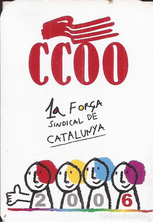 Coleccionismo calendarios: CALENDARIO COMISIONES OBRERAS 1996