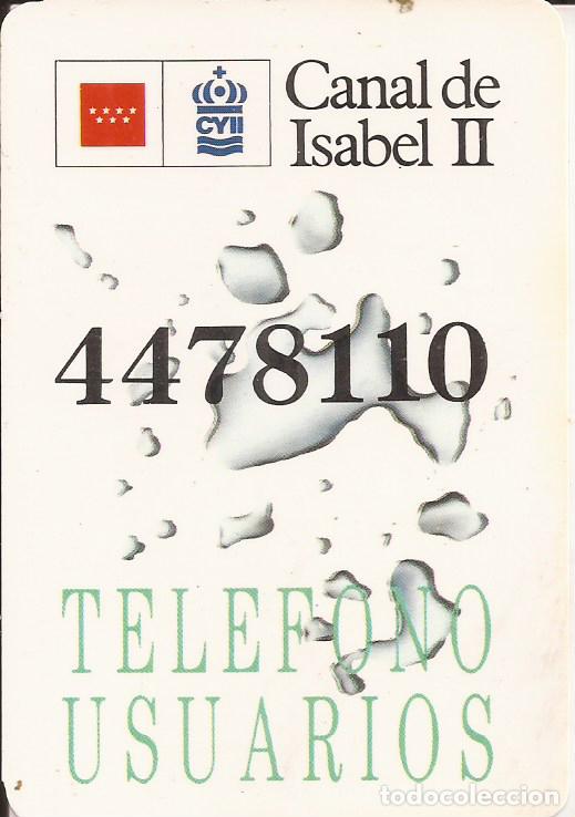Colecionismo Calend&aacute;rios: CALENDARIO PUBLICIDAD CANAL ISABEL II