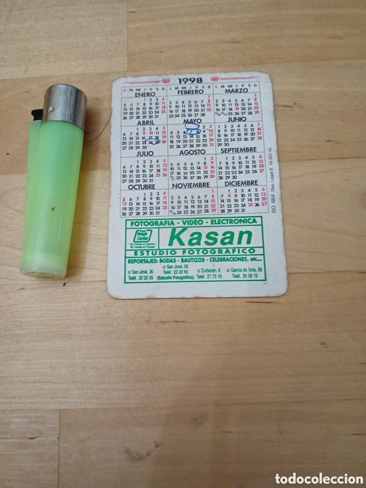 Coleccionismo calendarios: CALENDARIO MAPA DE ESPA&Ntilde;A 1998 - Foto 2