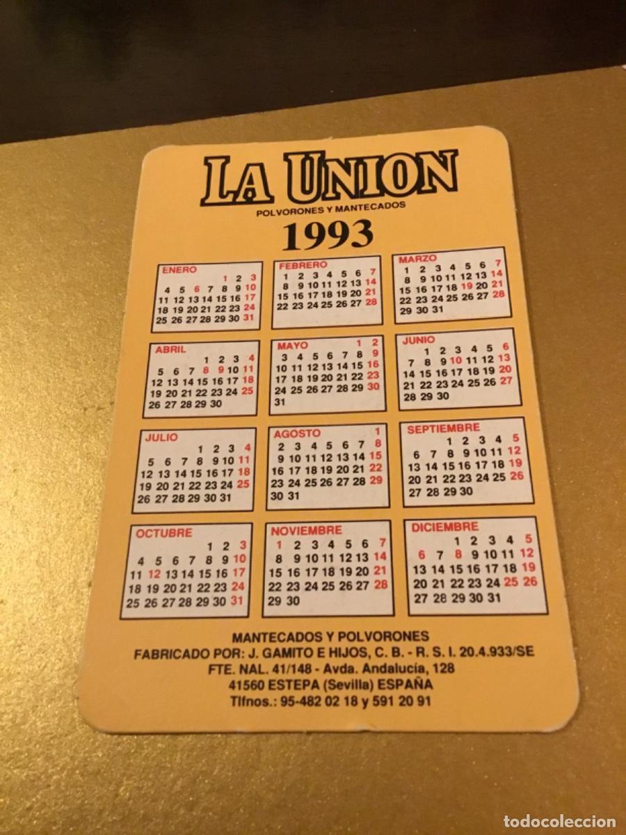 Coleccionismo calendarios: Antiguo calendario la uni&oacute;n polvorones y mantecados dif&iacute;cil, 1993